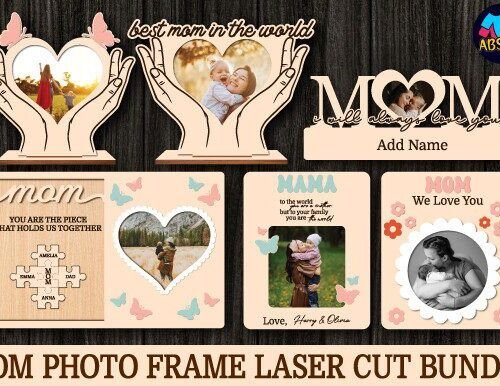 Mom Photo Frame Laser Cut 95034641 Creativo Digital